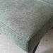 Modern Armless Upholstered Dining Chair Solid Oak Frame Comfortable Fabric