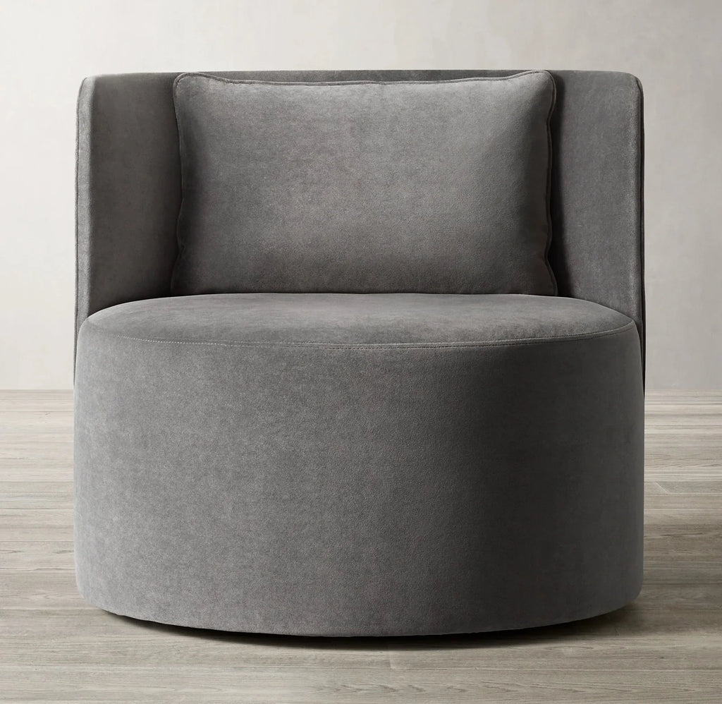 Modern Upholstered Swivel Accent Arm Chair for Living Room Comfort