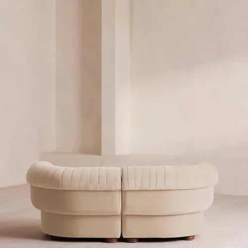 Luxury Velvet Two-Seater Sofa Custom Handcrafted Modern Living Room Furniture