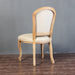 Elegant French Style Solid Oak Carved Upholstered Dining Chair for Home