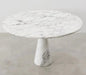 Exquisite Arabescato White Marble Round Dining Table, Natural Stone, Modern Design
