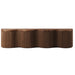 Elegant 4-Wave Wooden Sideboard: Versatile Living Room Bar & Buffet Cabinet