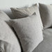 Modern White Linen Fabric Sofa Couch with Pillows - Living Room Furniture