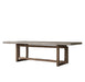 Modern Solid Wood Dining Table with Durable Cement Top for Home