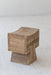 Natural Brushed Recycled Wood Foot Stool for Living Room Furniture