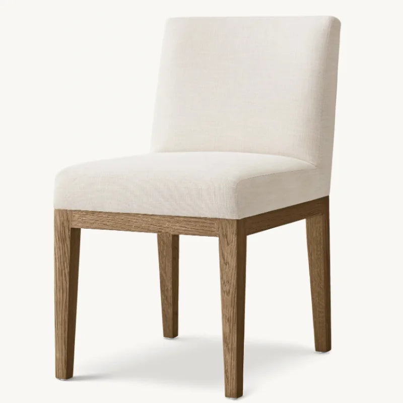 Premium American Solid Wood Dining Chair, Customizable Size, Color, Elegant Restaurant Furniture