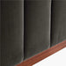 Luxurious Channeled Velvet Sofa, Solid Wood Frame, Elegant Living Room Furniture