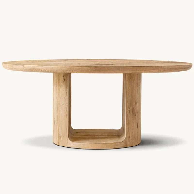 American Style Solid Wood Dining Table - Customizable for Home, Restaurant, Hotel