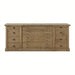 Rustic French Reclaimed Fir Wood Sideboard Cabinet with Multiple Storage Drawers