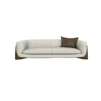 Modern Italian Designer Three-Seater Boucle Fabric Sectional Living Room Sofa