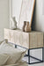 Rustic Recycled Pine Steel Console Table, Wabi Sabi Antique Accent Furniture