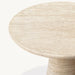 Luxurious Natural Travertine Cave Stone Round Dining Table for Modern Homes