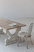 Artisan Reclaimed Solid Wood Modern Dining Table with Sculptured Elements