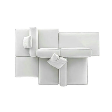 Luxury Custom Square Sectional Modular Fabric Sofa Set for Modern Living Rooms