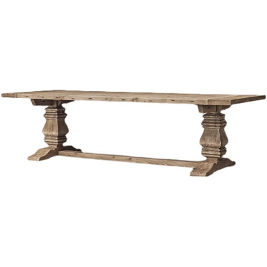 Long Solid Wood Dining Table for Home and Eating