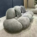 Luxury Boucle Fabric Cloud Sofa, Modern 3-Seater Velvet Couch