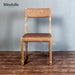 Elegant Solid Oak Wood Dining Chair with Luxurious Genuine Leather Upholstery