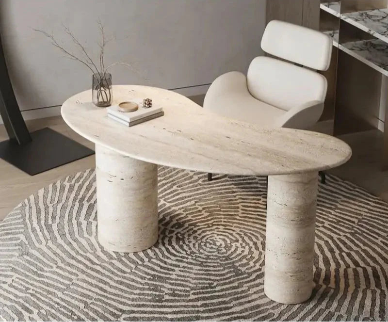 Elegant Natural Travertine Coffee Table for Modern Living Rooms and Offices