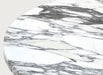 Tostone Arabescato White Marble Round Coffee Table for Elegant Living Rooms