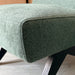Modern Armless Upholstered Dining Chair Solid Oak Frame Comfortable Fabric