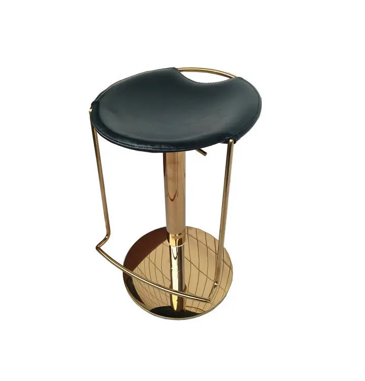 Luxury Adjustable Swivel Gold Bar Height Chair for Kitchen