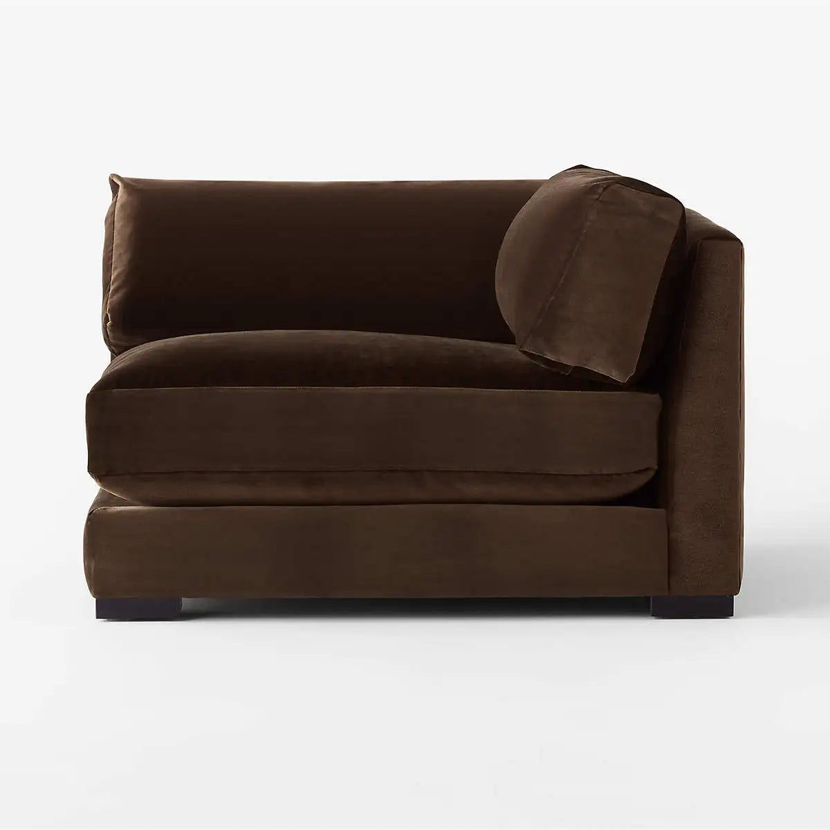 Modern Velvet Corner Sofa Chair - Luxury Living Room Seating Set