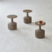 Nordic Geometric White Pine Wood End Table and Coffee Stool for Living Room