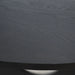 Sleek Modern Round Black Oak Wood Dining Table for 4