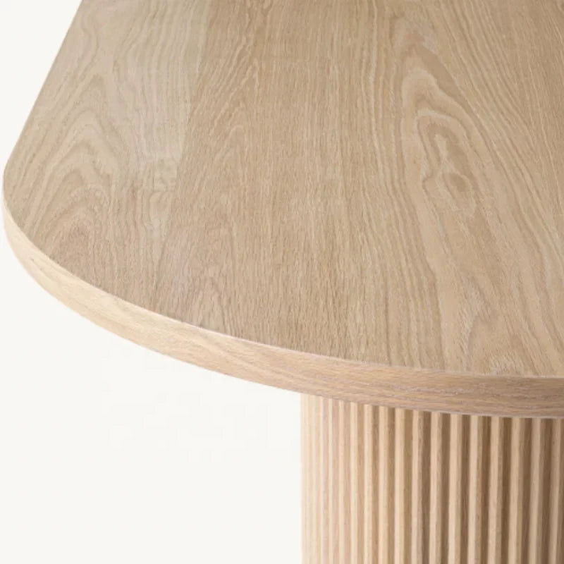 High-End American Solid Wood Dining Table and Chairs Set