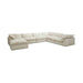Plush Feather Down Modular U-Shaped Sectional Sofa for Large Living Rooms