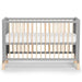 Durable Solid Wood Natural Convertible Baby Crib for Nursery - European Design