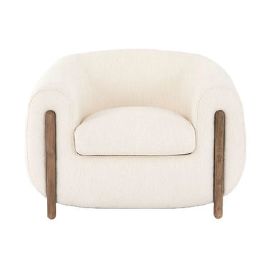 Modern Upholstered Tub Accent Chair for Indoor Living Room Seating Comfort
