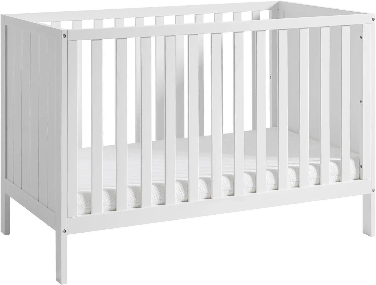 Versatile 5-in-1 Convertible Crib: Toddler, Daybed, Full-Size, 3 Height Adjustments