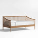 Charming Solid Oak Spindle Daybed with Trundle for Kids & Guest Rooms