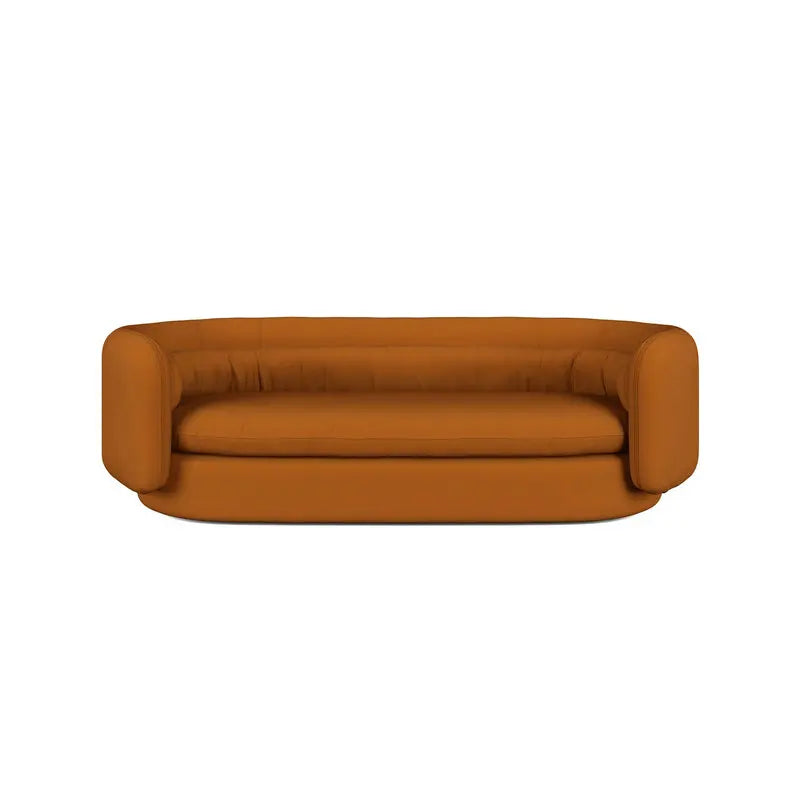 Modern Luxury Crushed Velvet Curved Floor Sofa, Italian Style Living Room Couch