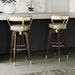 Elegant Faux Leather Mid-Century Modern Counter Height Dining Barstool