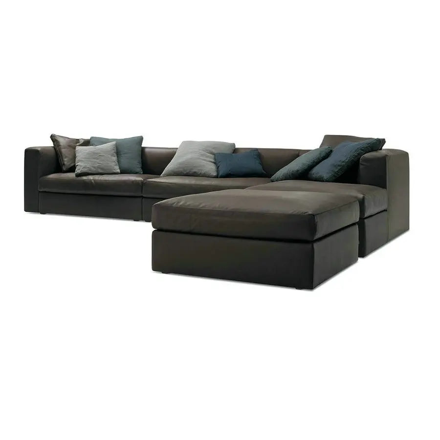 Modern Luxury Modular L-Shape Corduroy Foam Sectional Corner Living Room Sofa