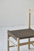 Elegant Solid Oak Wood Dining Chair with Japandi Wabi-Sabi Design and Comfortable Upholstery