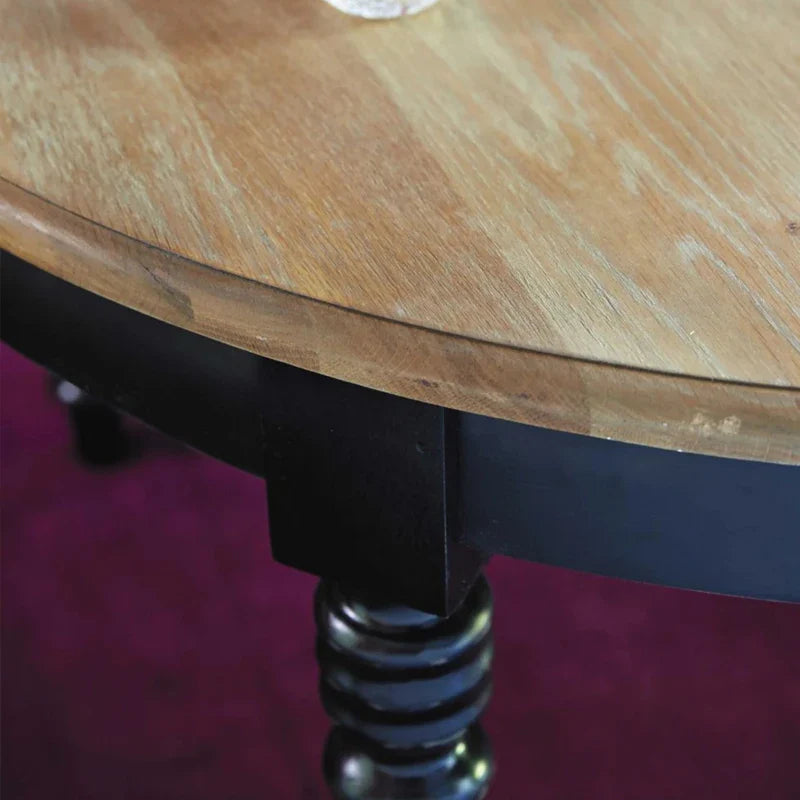 Elegant French Country Solid Oak Extendable Oval Dining Table - Farmhouse Design