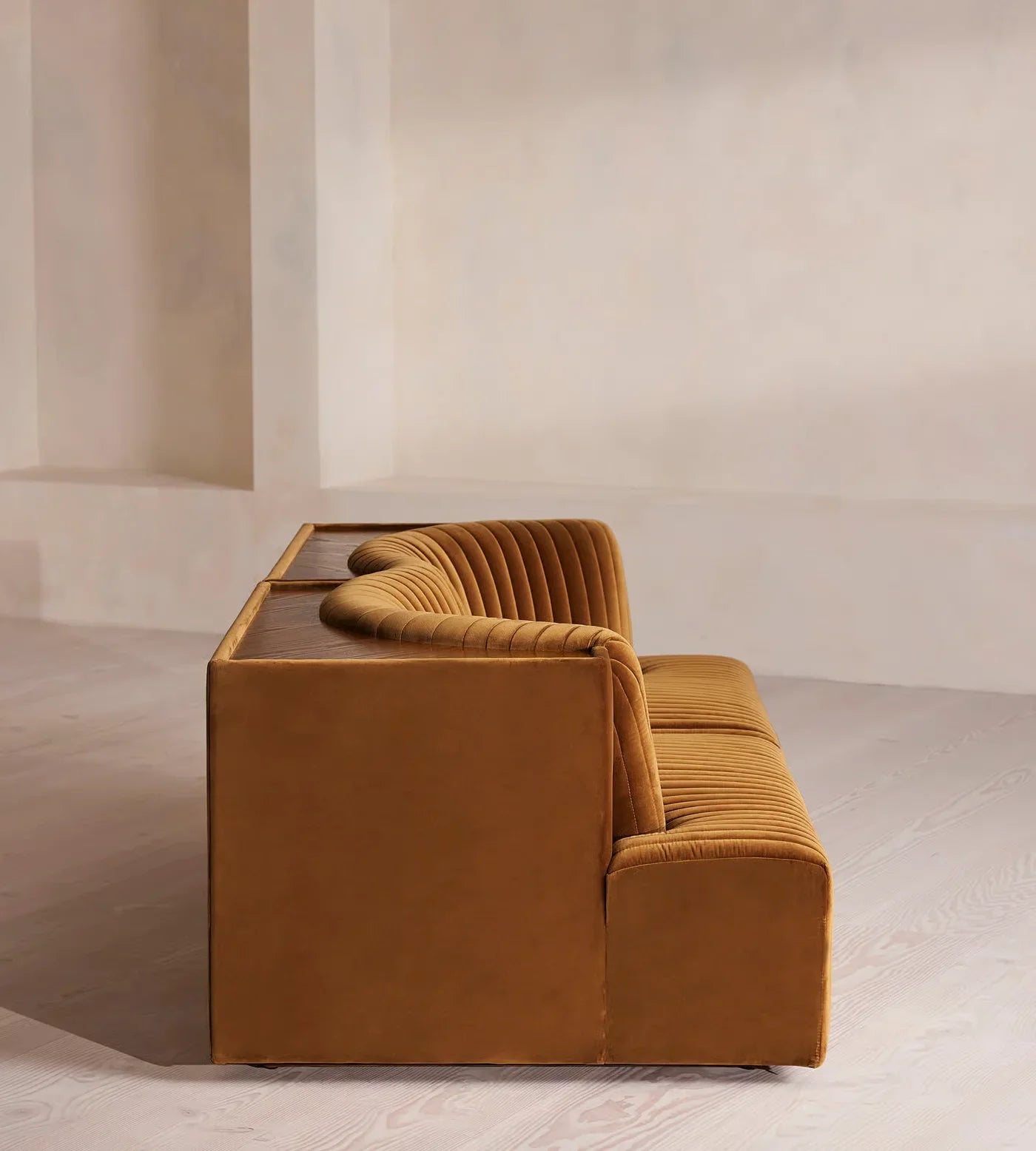 Modern Light Luxury Velvet Modular Sofa Set - Comfortable Oak Living Room Furniture