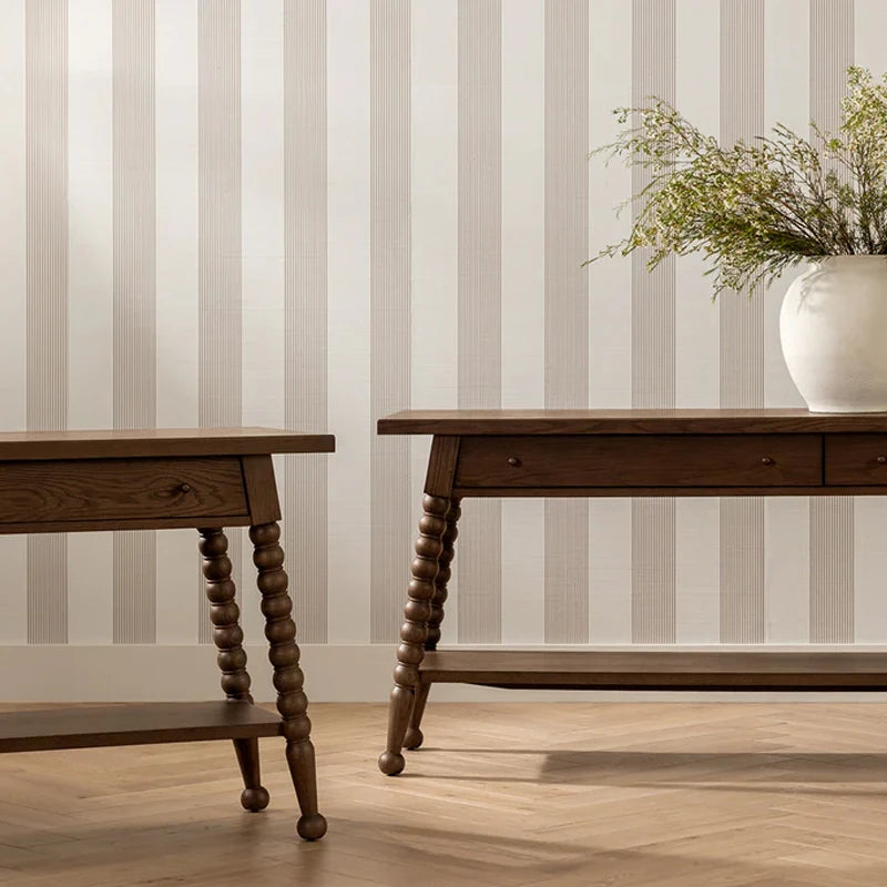 Modern Solid Wood Entryway Hallway Storage Drawer Console Table