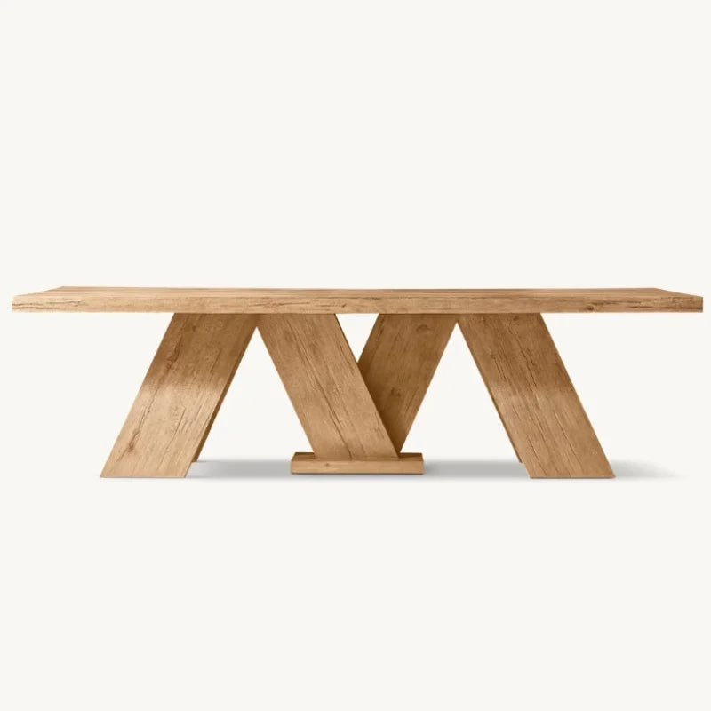 Customizable Luxury Solid Wood Dining Table for Hotels, Villas, Restaurants
