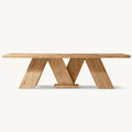 Customizable Luxury Solid Wood Dining Table for Hotels, Villas, Restaurants