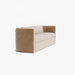 Modern Velvet Curved Sofa: Solid Wood Frame Living Room Couch