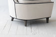 Chic Avant-Garde Velvet Accent Chair with Oak Legs for Modern Living Rooms