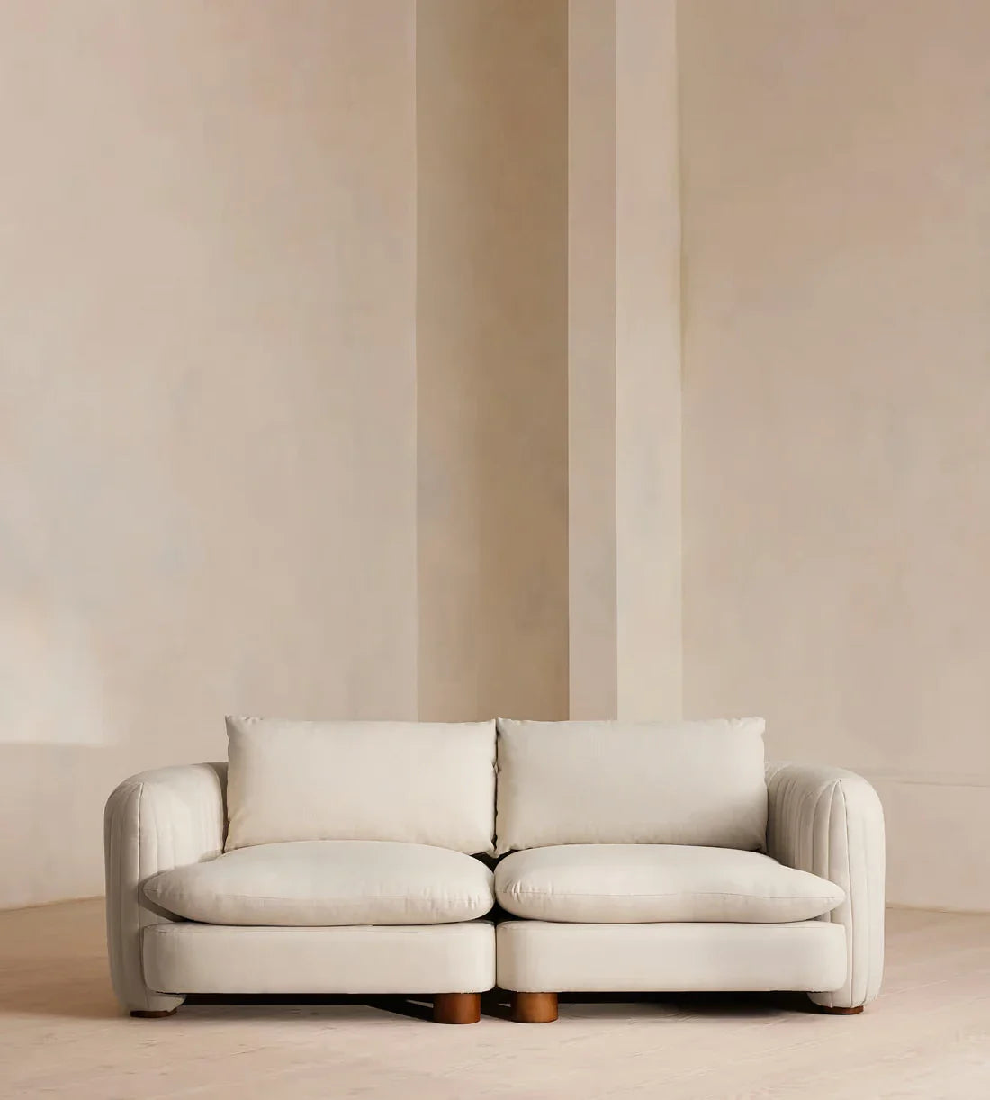 Luxurious Ordecor Vivienne Boucle Fabric Modular Sectional Sofa Set U-Shape