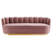 Elegant Channel Tufted Performance Velvet Sofa Couch - Modern Living Room Furniture