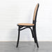Chic Black Oak Rattan Cane Back Dining Chair for Weddings, Events, Home Decor