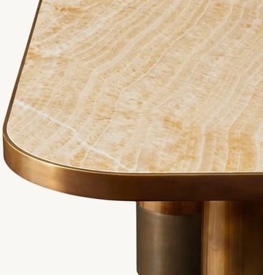 Classic Luxury Solid Oak Dining Table - Handcrafted, Elegant, Residential, Hotel