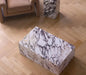 Luxury Oval Calacatta Viola Marble Coffee Table for Elegant Living Rooms